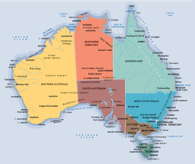 Hobart Map